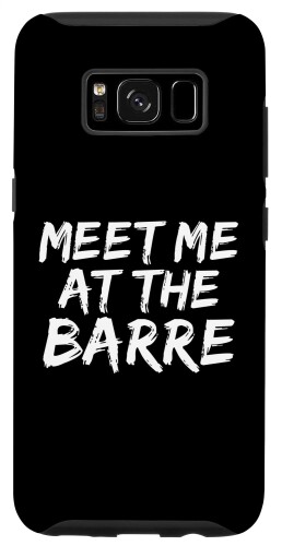 Galaxy S9 Meet me at the Barre おもしろバレエワークアウトバレリーナ スマホケース