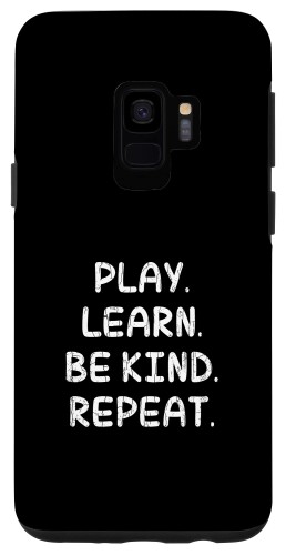 Galaxy S9 Play Learn Be Kind Fun Unity Kindness いじめ防止グラフィック スマホケース