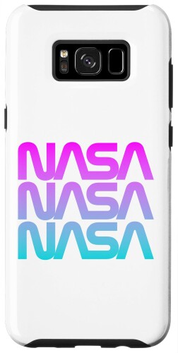 Galaxy S8+ 70年代 80年代 レトロ ヴィンテージ NASA ワーム レトロ NASA パステル グラデーション スマホケース