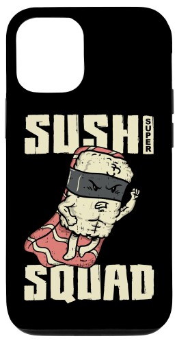 iPhone 12/12 Pro Sushi Squad スーパーヒーロー ファミリーマッチング 寿司愛好家 チームパーティー スマホケース