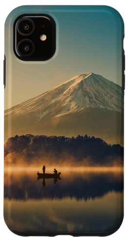 iPhone 11 富士山 サンライズ湖 川口湖 マウンテンピーク スマホケース