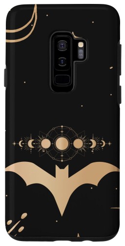 Galaxy S9+ Celestial Moon Phases Witchy Vampire Bat For Halloween スマホケース