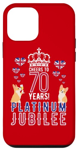 iPhone 12 mini 英国の女王プラチナジュビリー70年ウェルシュコーギーペンブローク スマホケース