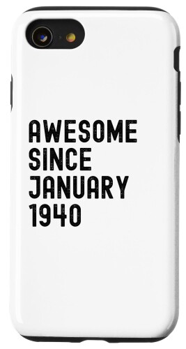 iPhone SE (2020) / 7 / 8 Awesome Since 1940 1940 Born in 1940 Vintage Birthday スマホケース