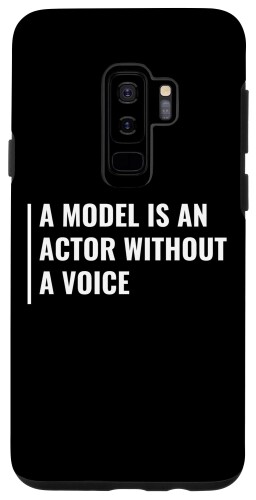 Galaxy S9+ Morel is a Actor Without a Voice。クールなモデリングの引用 スマホケース