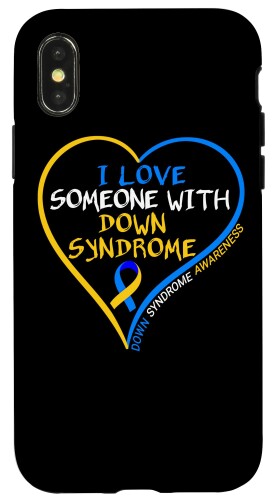 iPhone X/XS I Love Someone With Down Syndrome - Down Syndrome Awareness スマホケース