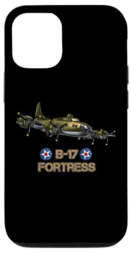 iPhone 12/12 Pro アメリカのWW2航空機 B-17フライングフォートレス 爆撃機 スマホケース