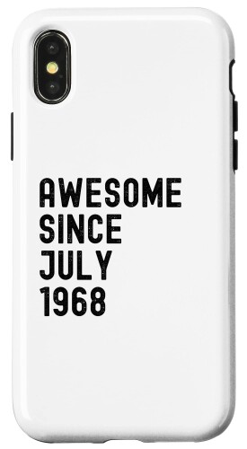 iPhone X/XS Awesome Since 1968 1968年生まれのビンテージバースデー。 スマホケース