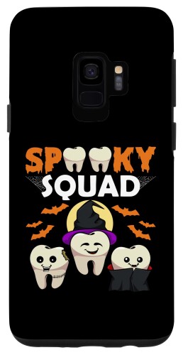 Galaxy S9 不気味なスクワッド レイジー ハロウィンコスチューム デンタルアシスタント スマホケース