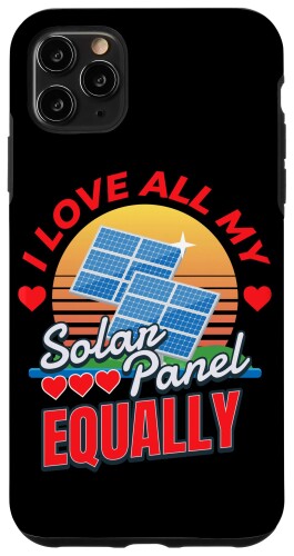 iPhone 11 Pro Max Love All My Solar Panel Iソーラーパワーソーラーパネルエコエネルギー スマホケース