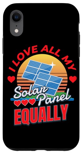 iPhone XR Love All My Solar Panel Iソーラーパワーソーラーパネルエコエネルギー スマホケース