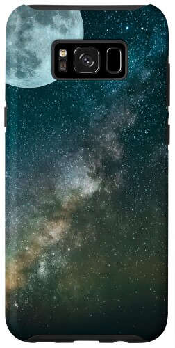 Galaxy S8+ 月の星と夜空 スマホケース