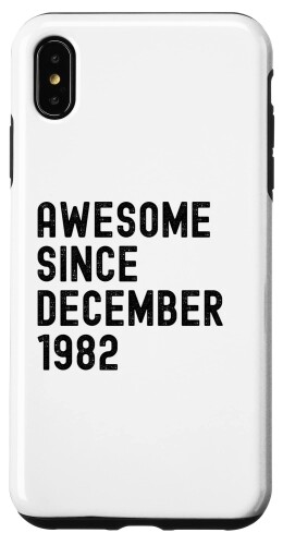 iPhone XS Max Awesome Since 1982 1982 Born in 1982 Vintage Birthday スマホケース