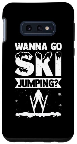 Galaxy S10e Wanna Go Ski ジャンパー プロ ジャンピング エクストリーム ウィンター スポーツ スキー ジャンパー スマホケース