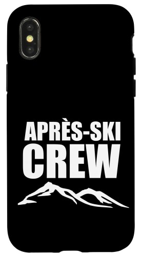 iPhone X/XS Apr?s-Ski Crew スキー スキー パーティー スマホケース