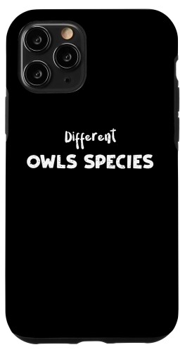 iPhone 11 Pro 化学: Different Owls Species - 鳥の恋人 格言集 スマホケース