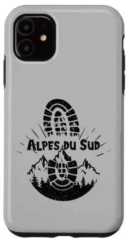 iPhone 11 Hiker Alpes du Sud フランス ハイキング バケーション スキー スマホケース