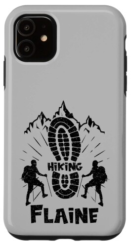 iPhone 11 Hiker Flaine France ハイキングバケーションスキー スマホケース