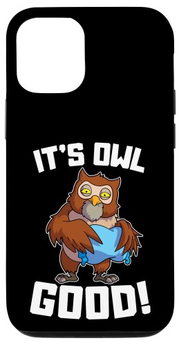 iPhone 12/12 Pro It's Owl Good コーヒー疲れたカフェインフクロウ スマホケース