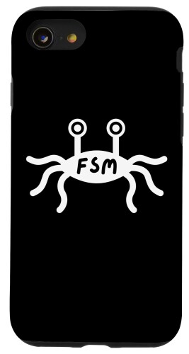 iPhone SE (2020) / 7 / 8 FSM Flying Spaghetti Monster Afterlife Pastafarian Atheist スマホケース