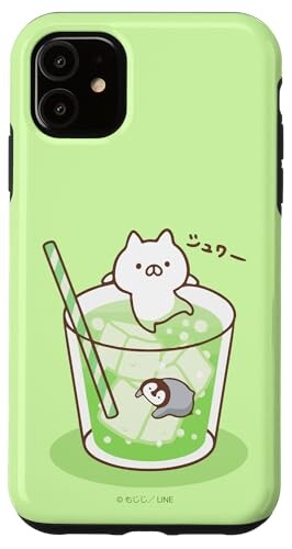 iPhone 11 ねこぺん日和　メロンソーダ スマホケース