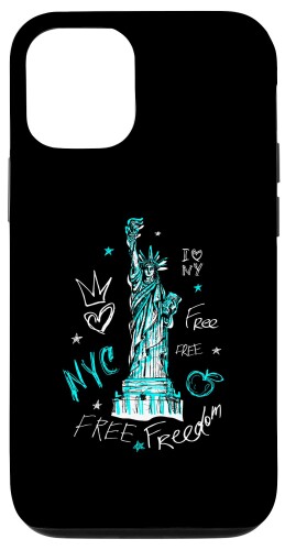 iPhone 12/12 Pro ビッグアップル - NYC - ニューヨークシティ - 自由の女神 スマホケース