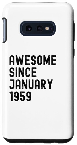 Galaxy S10e Awesome Since 1959 1月生まれ 1959 ビンテージ誕生日 スマホケース