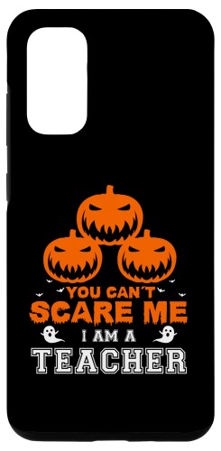 Galaxy S20 Halloween you can´t scare me i am a teacher パンプキンゴースト スマホケース