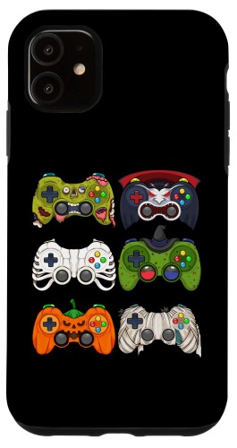 iPhone 11 ハロウィン スケルトン ゾンビ ゲームコントローラー マミー男子 スマホケース